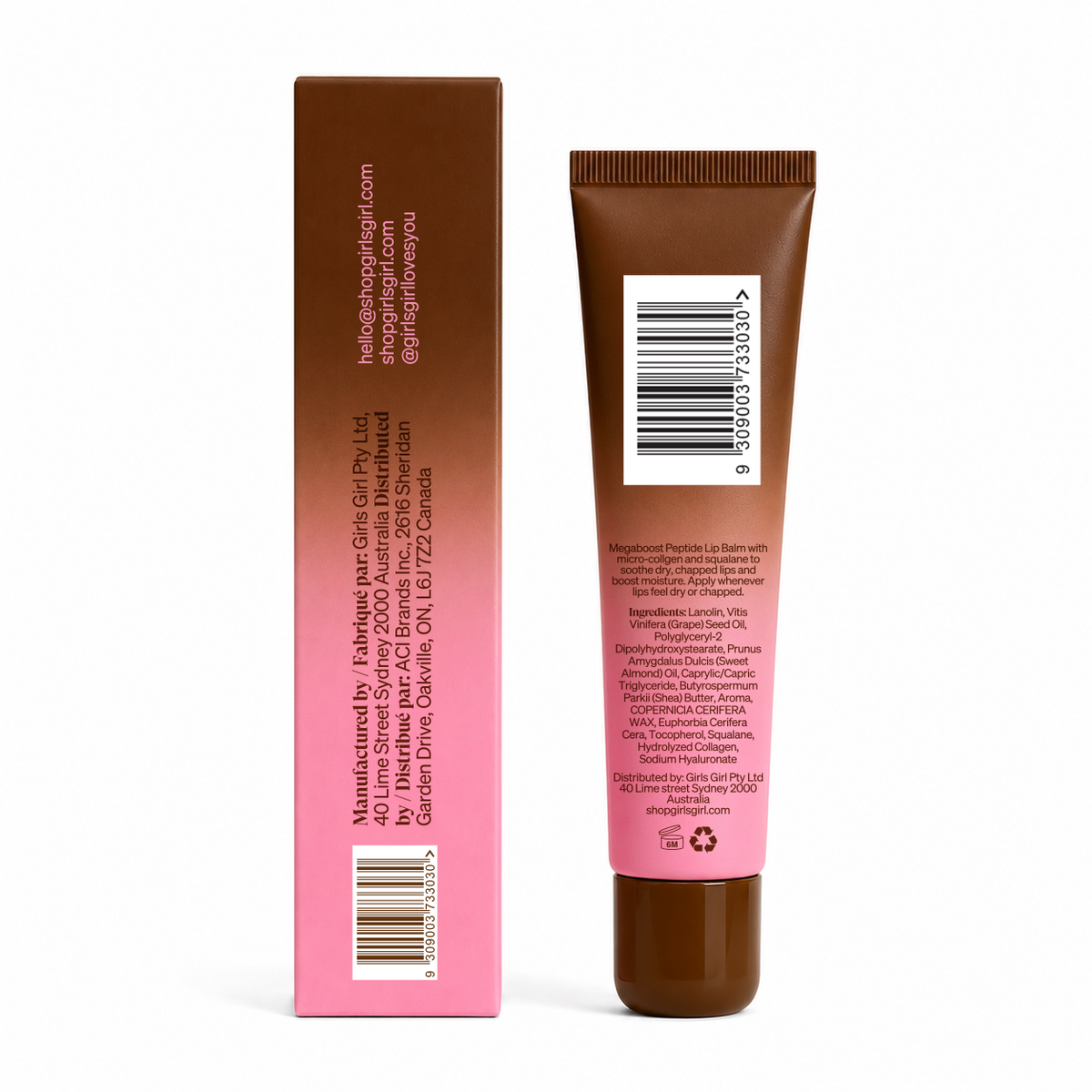 Megaboost Peptide Lip Balm - Chocolate